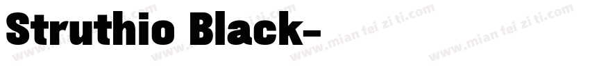Struthio Black字体转换